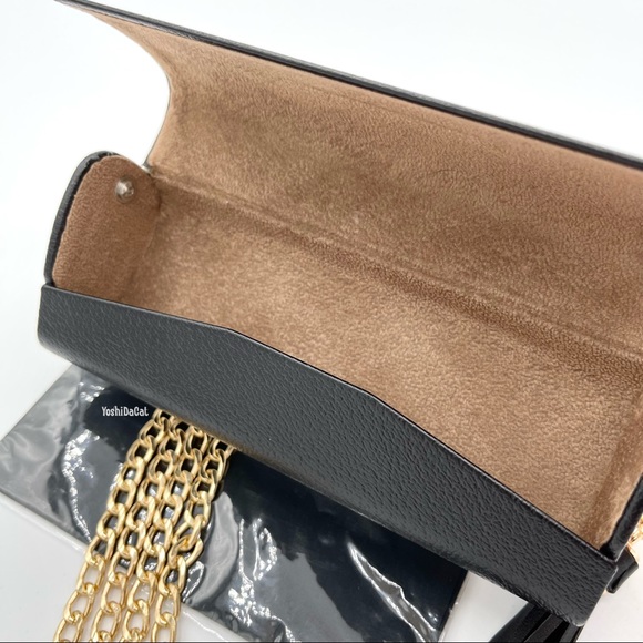 🆕 Burberry Sunglass Case to Crossbody / Shoulder / Clutch Bag Purse, Black New - Picture 9 of 10